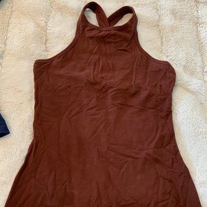 Beyond Yoga Spacedye Under Lock And Keyhole Tank Deep Merlot Size M